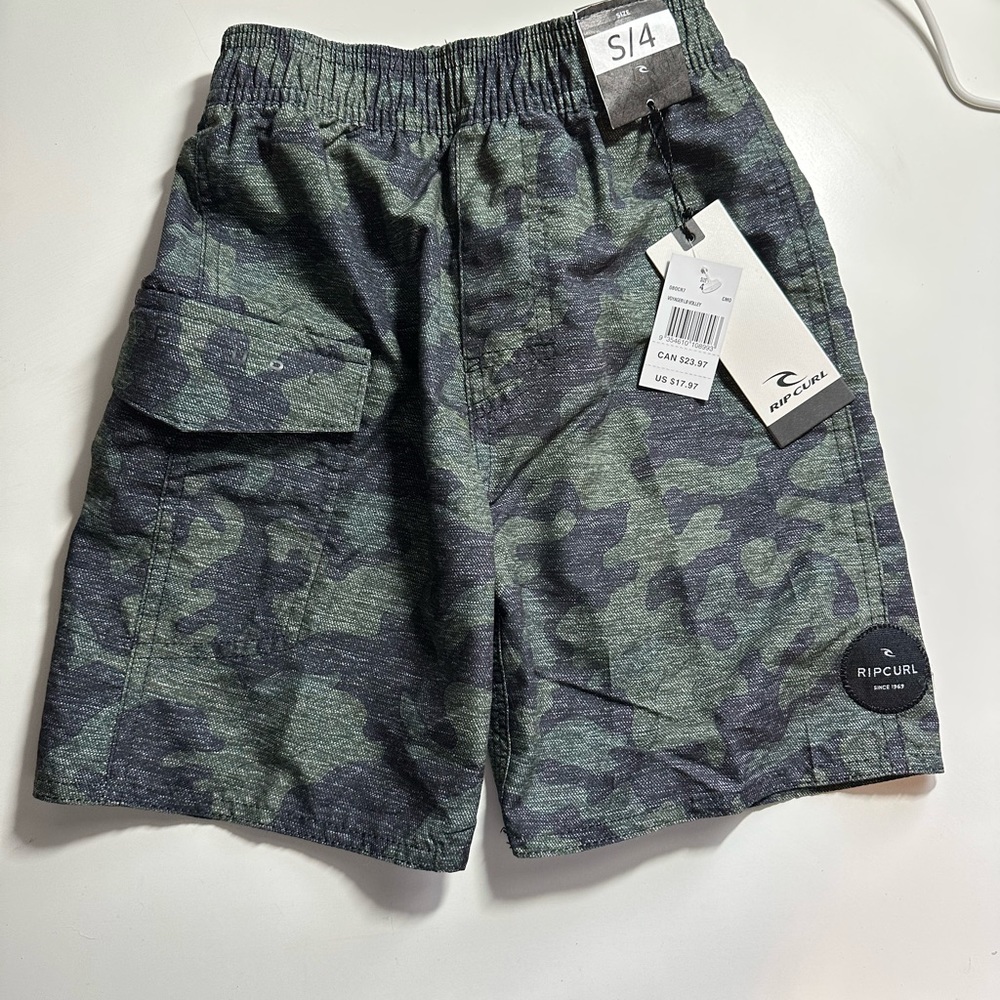 Little boy rip curl amphibian shorts